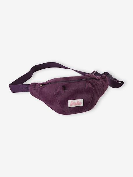 Sac banane animation poche chat fille bleu pâle+double stone+multicolore+prune+rose+Rose blush+vanille 12 - vertbaudet enfant 