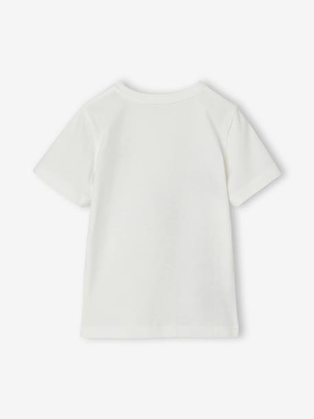 T-shirt manches courtes garçon écru 4 - vertbaudet enfant 