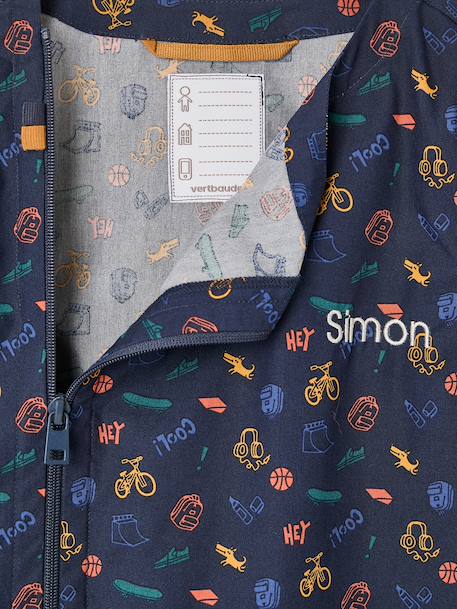 Tablier garçon zippé personnalisable bleu nuit 6 - vertbaudet enfant 
