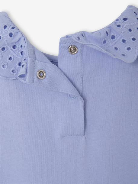 T-shirt bébé col brodé manches longues beige clair+bleu+rayé marine+rayé rouge 11 - vertbaudet enfant 