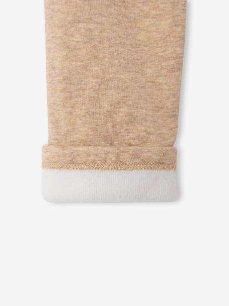 Legging fille doublé polaire beige chiné+blush+marine+noir 4 - vertbaudet enfant 