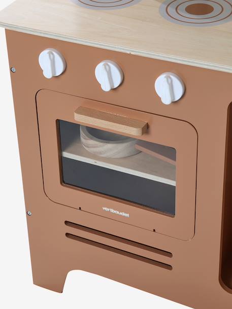 Cuisine en bois FSC® avec accessoires caramel+écru+rose+vert sauge 6 - vertbaudet enfant 