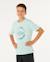 T-shirt staple filler garçon Light aqua+White 2 - vertbaudet enfant 