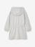 Robe courte à capuche fille gris chiné+marine 3 - vertbaudet enfant 