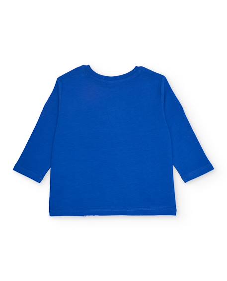T-shirt garçon en maille avec motifs océaniques Bleu 2 - vertbaudet enfant 