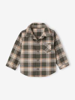 Bébé-Chemise, blouse-Chemise flanelle bébé à carreaux