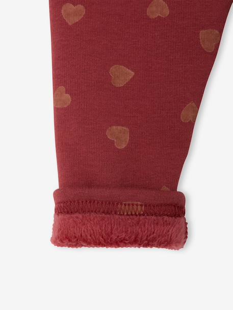 Legging bébé doublé en maille polaire bleu nuit+rose poudré+terracotta 10 - vertbaudet enfant 