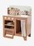 Cuisine en bois FSC® avec accessoires caramel+écru+rose+vert sauge 4 - vertbaudet enfant 