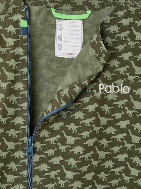 Tablier garçon zippé personnalisable kaki 4 - vertbaudet enfant 