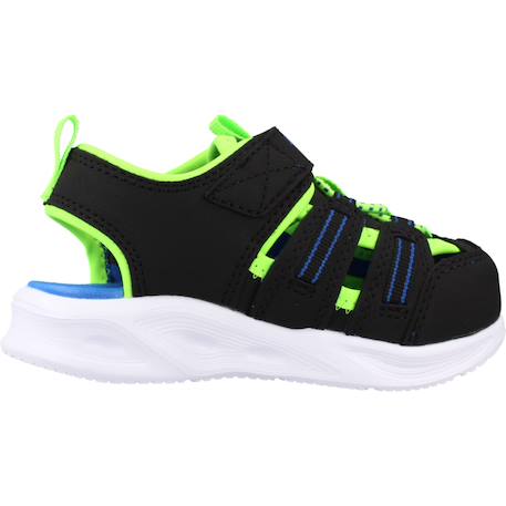 Sandales bébé garçon légère souple Bleu blnv+Noir bklm+Rouge rdbk 7 - vertbaudet enfant 