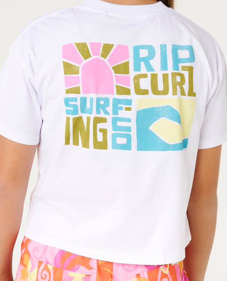 T-shirt catalina island crop fille White 5 - vertbaudet enfant 