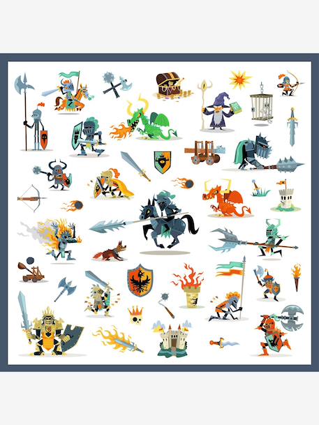 160 stickers chevalier bleu 3 - vertbaudet enfant 