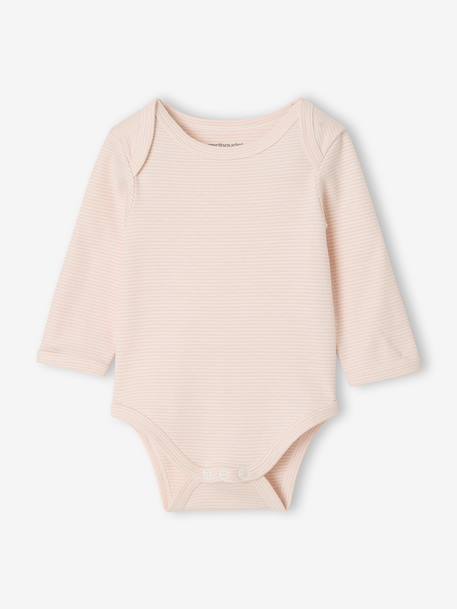 Lot de 3 bodies manches longues bébé écru 6 - vertbaudet enfant 