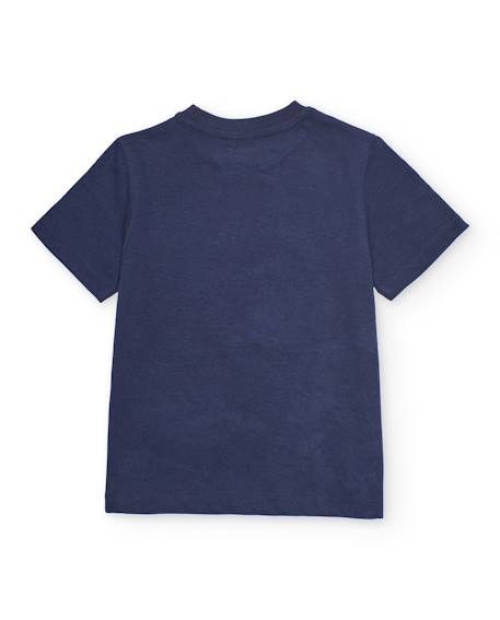 Ensemble garçon en maille avec imprimé amusant Bleu 4 - vertbaudet enfant 