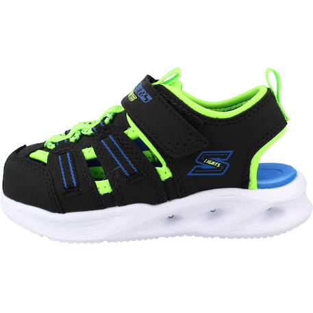 Sandales bébé garçon légère souple Bleu blnv+Noir bklm+Rouge rdbk 8 - vertbaudet enfant 