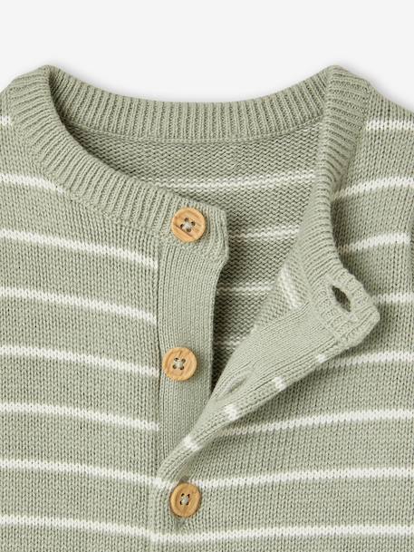 Ensemble combinaison et bonnet bébé vert sauge 4 - vertbaudet enfant 