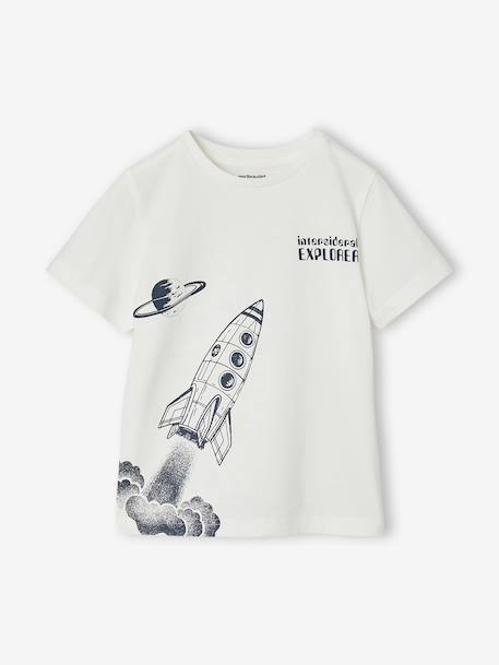 T-shirt manches courtes garçon écru 3 - vertbaudet enfant 