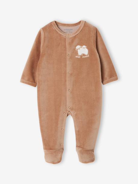 Lot de 2 dors-bien bébé ouverture devant cappuccino+rose pâle+vert sauge 1 - vertbaudet enfant 