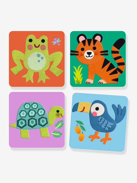 Tableaux feutrine animaux tout doux vert 2 - vertbaudet enfant 