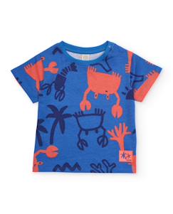 Garçon-T-shirt, polo, sous-pull-T-shirt-T-shirt pour garçon en maille avec imprimé marin all over