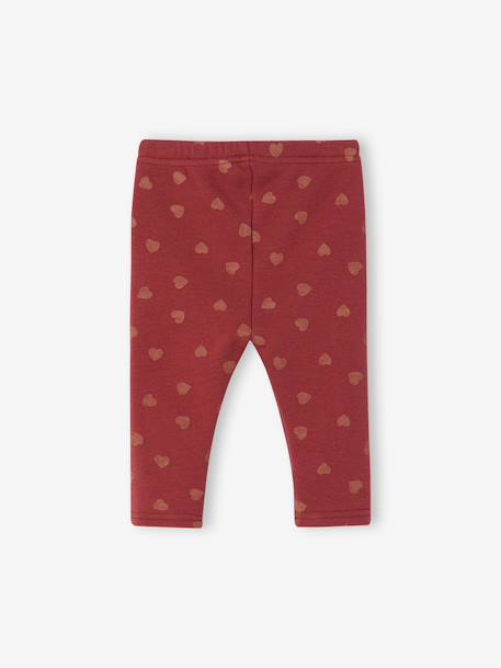 Legging bébé doublé en maille polaire bleu nuit+rose poudré+terracotta 8 - vertbaudet enfant 