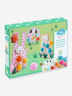 Jouet-Activités artistiques et musicales-Loisirs créatifs-Gommettes, collage et modelage-Coffret d’activités points et pompons