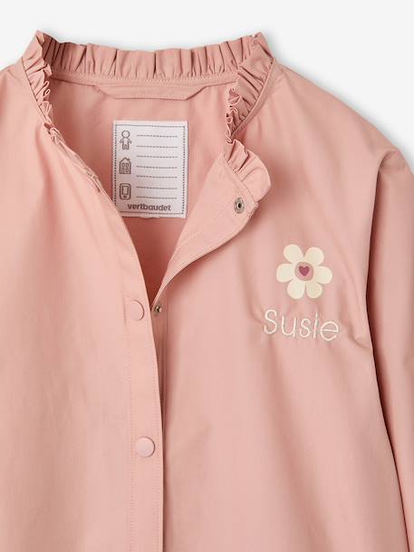 Tablier fille pressionné personnalisable rose poudré 3 - vertbaudet enfant 