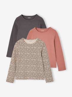 -Lot de 3 T-shirts manches longues fille