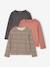 Lot de 3 T-shirts manches longues fille écru+encre+vanille 13 - vertbaudet enfant 