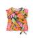 T-shirt fille en maille avec nœud au bas Orange 1 - vertbaudet enfant 