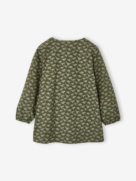 Tablier garçon zippé personnalisable kaki 2 - vertbaudet enfant 
