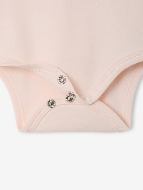 Lot de 2 bodies naissance manches longues cappuccino+rose pâle+vert sauge 7 - vertbaudet enfant 