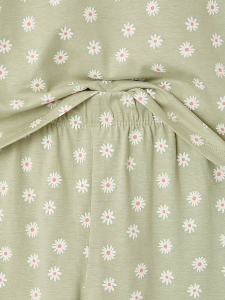 Lot 2 pyjamas fille vert sauge 11 - vertbaudet enfant 