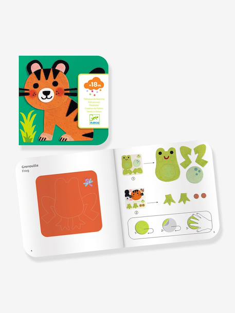 Tableaux feutrine animaux tout doux vert 5 - vertbaudet enfant 