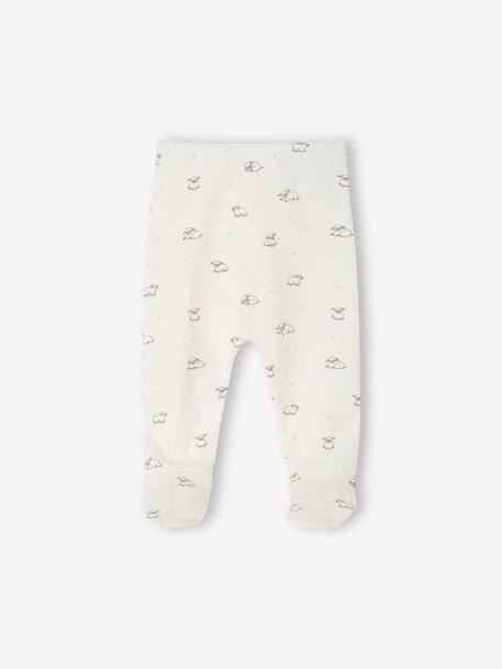 Lot de 2 pantalons naissance à pieds cappuccino 2 - vertbaudet enfant 