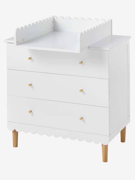 Plan à langer en bois FESTON 42/52cm blanc 2 - vertbaudet enfant 