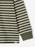 T-shirt rayé garçon oversize anthracite+vert 8 - vertbaudet enfant 
