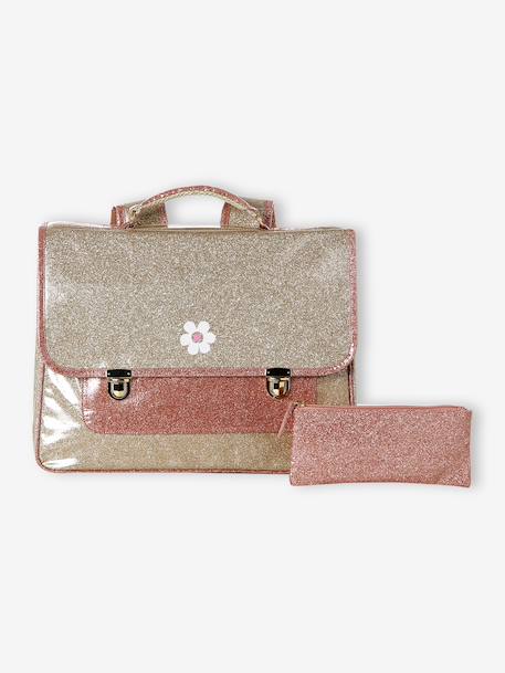 Cartable fille beige 1 - vertbaudet enfant 
