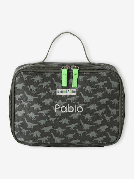 Sac à goûter personnalisable en polyester kaki 5 - vertbaudet enfant 