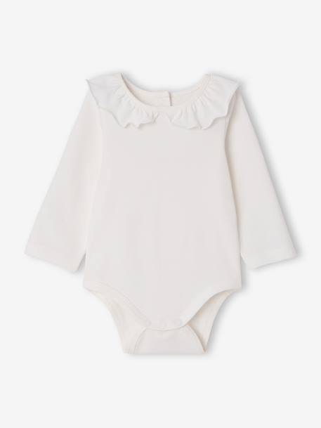 Lot de 2 bodies naissance manches longues à col rose pâle 2 - vertbaudet enfant 