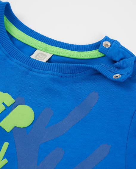 T-shirt garçon en maille avec motifs océaniques Bleu 3 - vertbaudet enfant 
