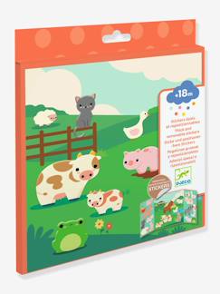 Jouet-Activités artistiques et musicales-Loisirs créatifs-Stickers repositionnables animaux ferme
