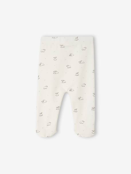 Lot de 2 pantalons naissance à pieds cappuccino 4 - vertbaudet enfant 