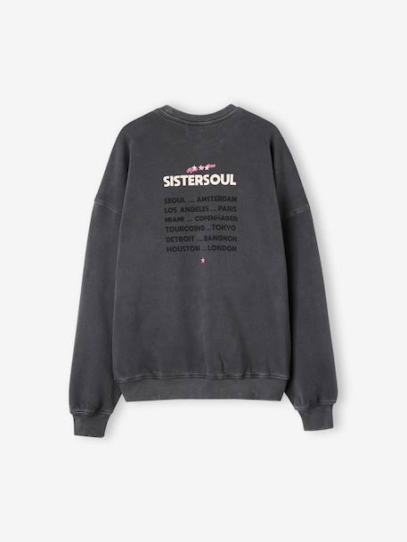 Sweat fille manches longues anthracite 2 - vertbaudet enfant 