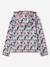 Sweat sport zippé matière technique fille motifs fleurs anthracite+écru+vert imprimé+vieux rose 16 - vertbaudet enfant 