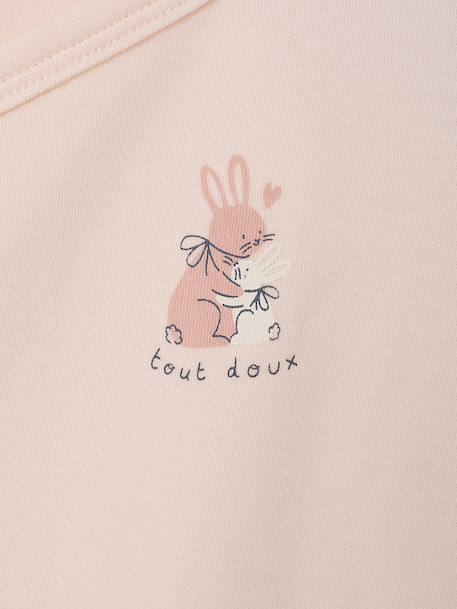 Lot de 2 bodies naissance manches longues cappuccino+rose pâle+vert sauge 5 - vertbaudet enfant 