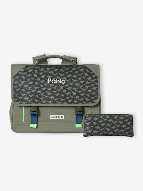 Cartable garçon personnalisable kaki 8 - vertbaudet enfant 