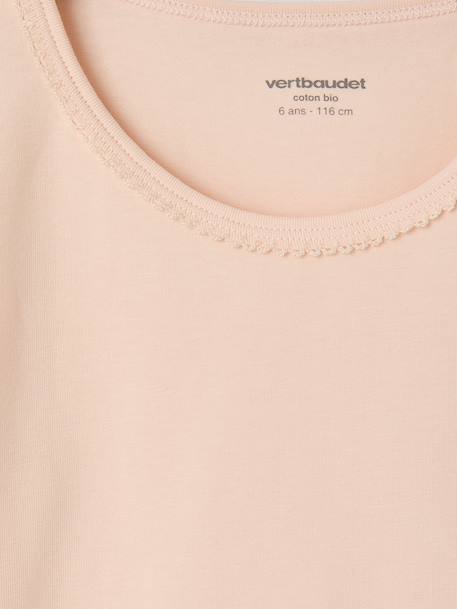Lot de 3 t-shirts manches longues fille vieux rose 6 - vertbaudet enfant 