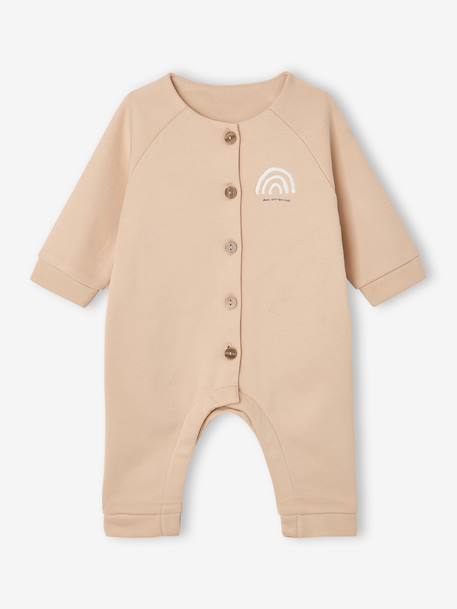Combinaison bébé manches longues beige 1 - vertbaudet enfant 