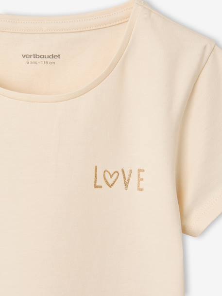 Lot de 3 T-shirts manches courtes fille beige 6 - vertbaudet enfant 